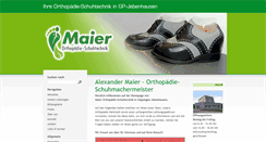 Desktop Screenshot of maier-schuhtechnik.de