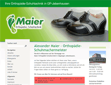 Tablet Screenshot of maier-schuhtechnik.de
